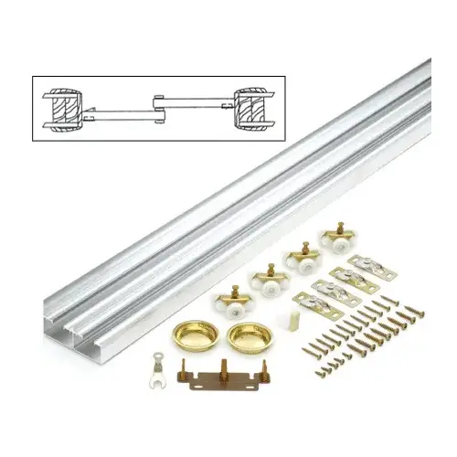 72" By-Pass Hardware Set 2 Doors