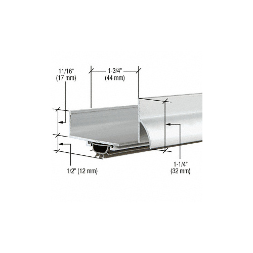 35-3/4" Aluminum U-Shape Door Bottom with Full Notch