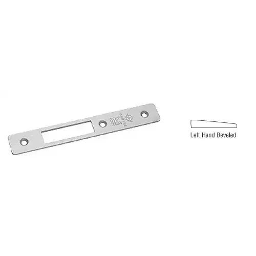 Aluminum Left Hand Beveled Faceplate for MS1853H Series Hook Throw Deadlocks