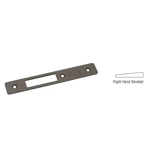 Dark Bronze Right Hand Radius Faceplate for MS1853H Series Hook Throw Deadlocks