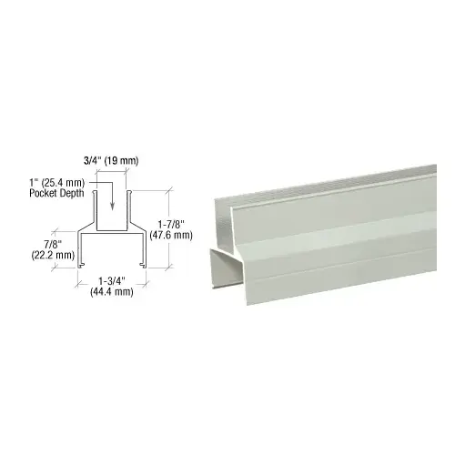 Agate Gray 100/150 Series 241" Bottom Rail