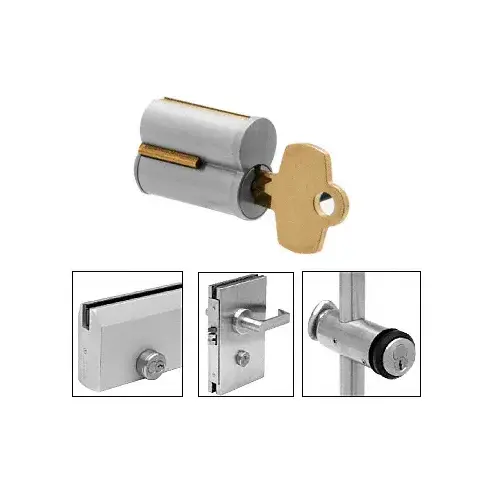 7-Pin Key #4 Small Format Interchangeable Core Brushed Nickel