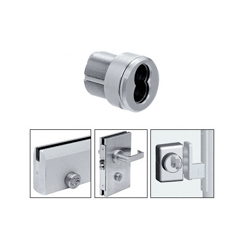 Polished Stainless Mortise Housing for 7-Pin Small Format Interchangeable Cores (SFIC)