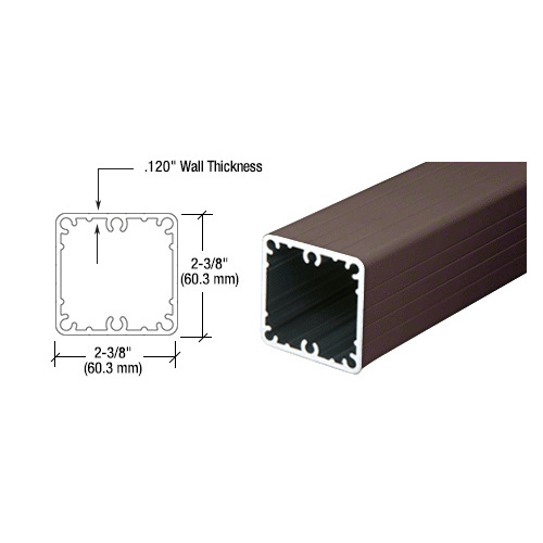 Matte Bronze 100 Series 48" Fascia Mount Post Only