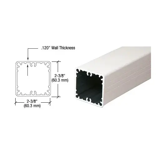 Sky White 100 Series 48" Fascia Mount Post