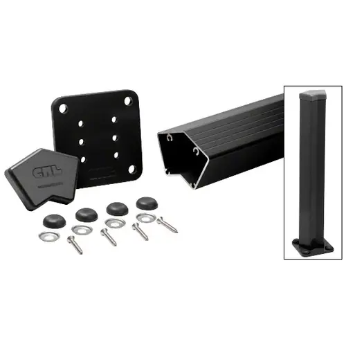 Matte Black 100 Series 36" 135 degree Surface Mount Post Kit