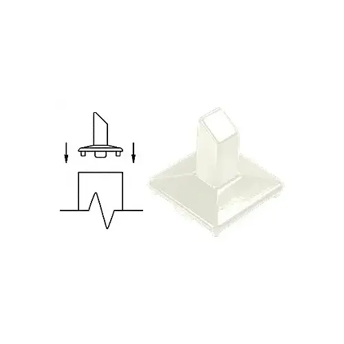 CRL 1PF0W Oyster White Intermediate Post Fitting