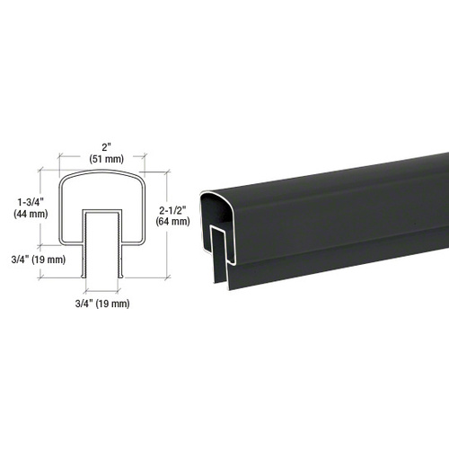 Matte Black 100 Series 241" Top Rail