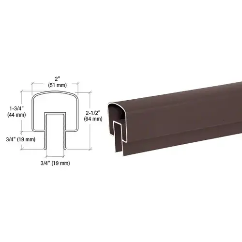 Matte Bronze 100 Series 241" Top Rail