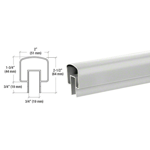 Silver Metallic 100 Series 241" Top Rail