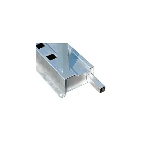 60" Long Outside Rail for Multi-Purpose Glass Storage System Hot Dip Galvanized
