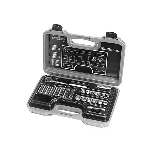 3/8" Drive 24 Piece Metric 6 Point Socket Set