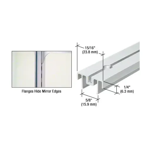 Satin Anodized 72" Mirror Standard