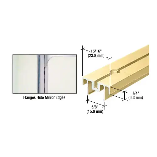 Brite Gold Anodized 48" Mirror Standard