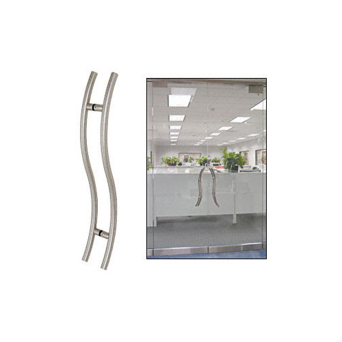 Brushed Stainless 48" Extra Length Left Handed "S" Ladder Style Back-to-Back Pull