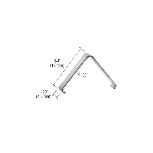 Insert Corner Spring 3/4" Height - .170" Width - .03" Thick