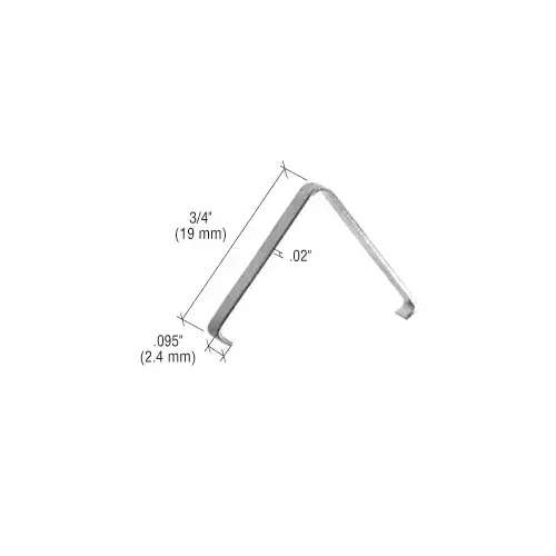 Insert Corner Spring 3/4" Height - .095" Width - .02" Thick