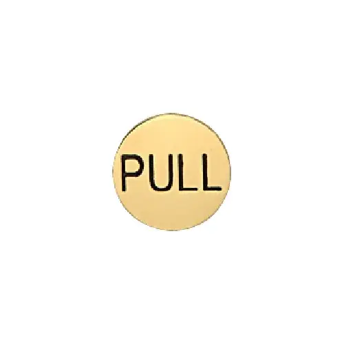 Polished Brass 2" Round Pull Indicator