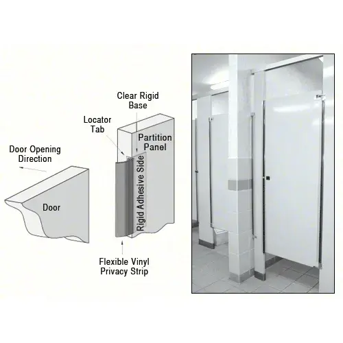 CRL 2PC Restroom Privacy Covers Smoke - pack of 4