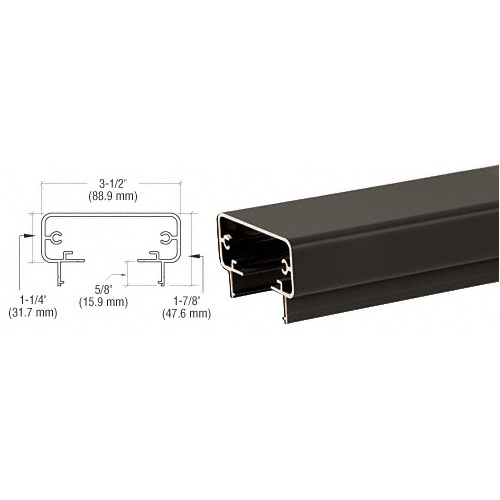 CRL 2TR241BL Matte Black 200 Series 241" Long Top Rail