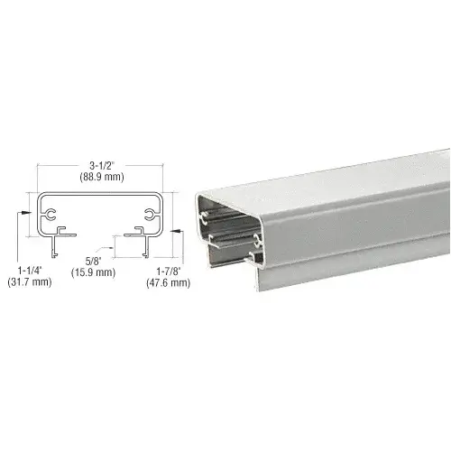 Silver Metallic 200 Series 241" Long Top Rail