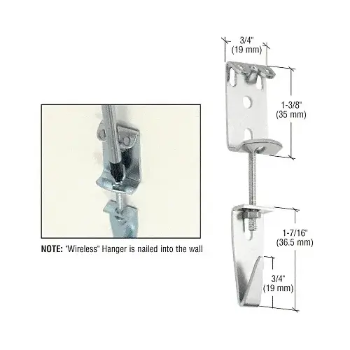 CRL 3010B Wireless Picture Hangers in a Bulk (100) Pack