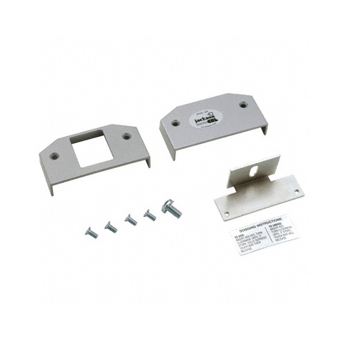 Satin Aluminum Base Cover Plate Package for 1295 Rim Panic Exit Device