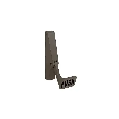 Paddle Concealed Vertical Rod Exit Device Left Hand Reverse Bevel Type Dark Bronze Finish