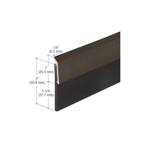 Dark Bronze Anodized Heavy-Duty Door Sweep - 36"