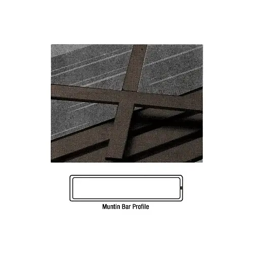 Bronze 3/16" x 5/8" Muntin Bar  23" Stock Length - pack of 25