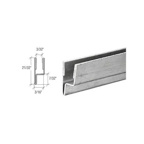 Storm Window Leg Frame for Single Strength Glass  60" Stock Length Mill