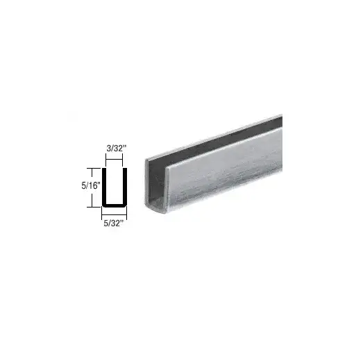 Mill Adhesive Bond Storm Window Edge Wrap Frame for Single Strength Glass  95" Stock Length - pack of 50