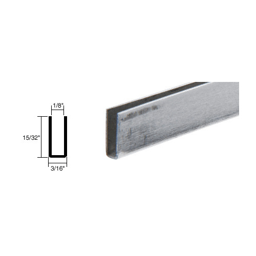 Mill Adhesive Bond Storm Window Edge Wrap Frame for Double Strength Glass 150" Stock Length