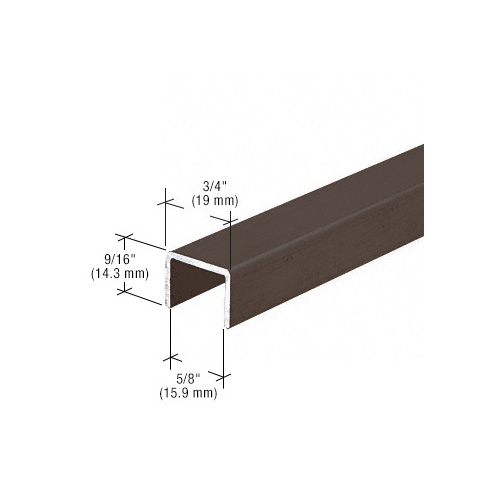 Bronze Series 3601 Side Jamb Channel -  36" Stock Length - pack of 4