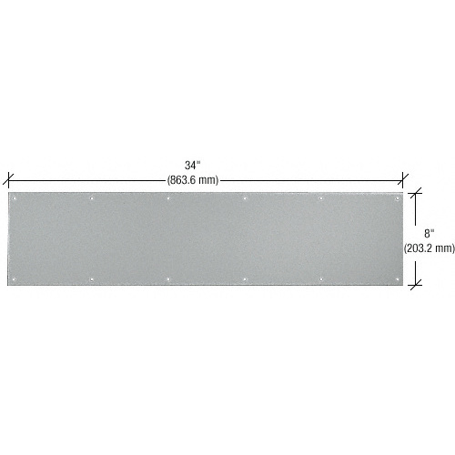 CRL 37SS 8" x 34" Brushed Stainless Kick Plate for 36" Doors