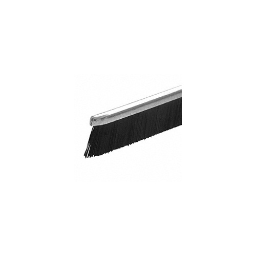 Nylon Brush Weatherstrip for CR387 Series Door Rail Black