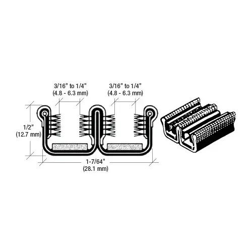 Universal Double Wide Channel for Buses and Trucks Black