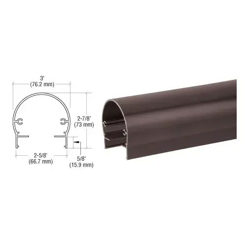 Matte Bronze 300 Series 241" Top Rail