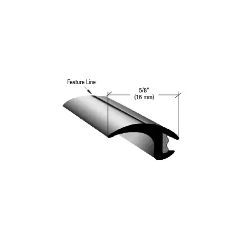 5/8" Universal Feature Line Trim Molding Black