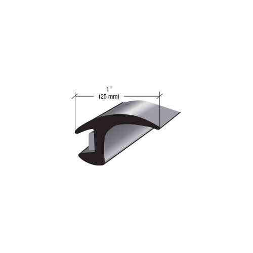 1" Universal Channel Molding with Butyl Black