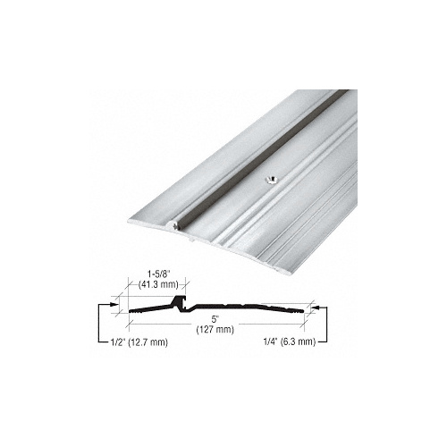 5" x 1/4" Aluminum Panic Type Threshold - 185" Length