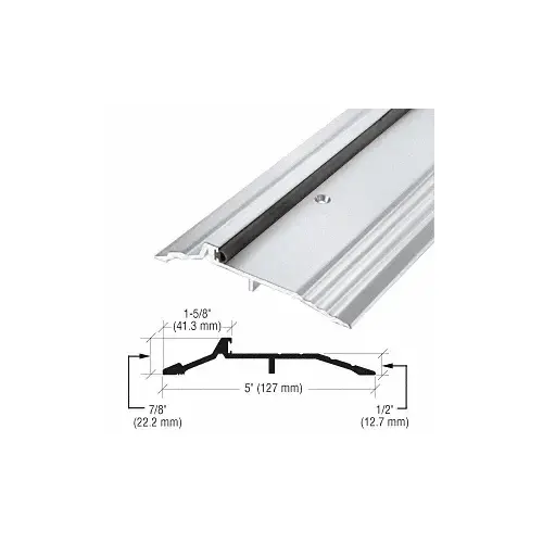 5" x 1/2" Aluminum Panic Type Threshold - 185" Length