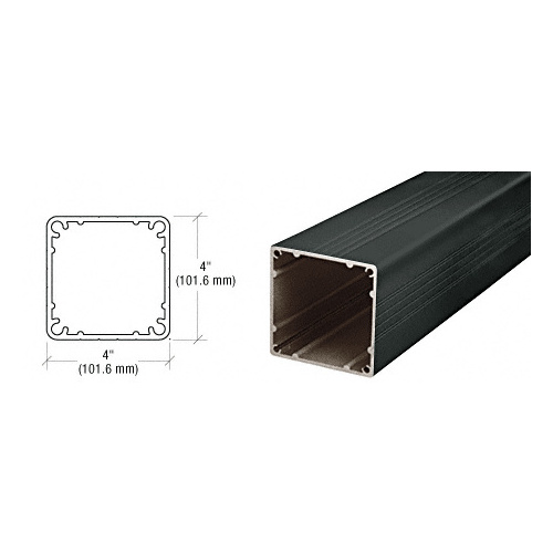 Matte Black Standard 4" x 4" Square 48" Long Post