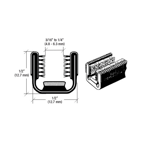 CRL 5V96 5V Rigid 96" Channel for 1951 to 1954 Chevy and GMC Trucks Division Bar Black