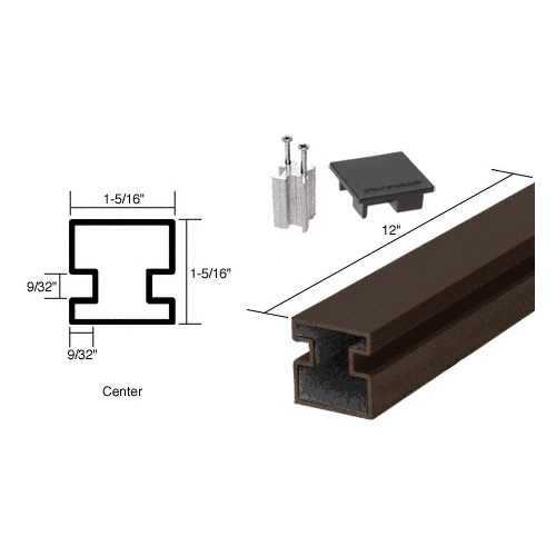 Duranodic Bronze 12" Center Aluminum Counter Post