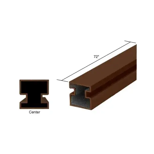 Duranodic Bronze 72" Center Post Extrusion