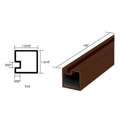 Duranodic Bronze 146" End Post Extrusion