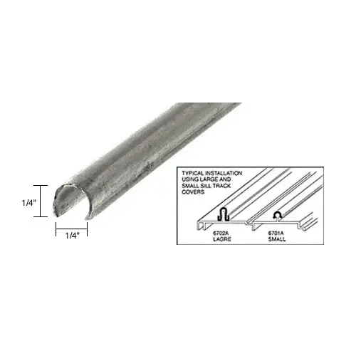 Stainless Steel Small Patio Door Sill Cover 84" Stock Length - pack of 50