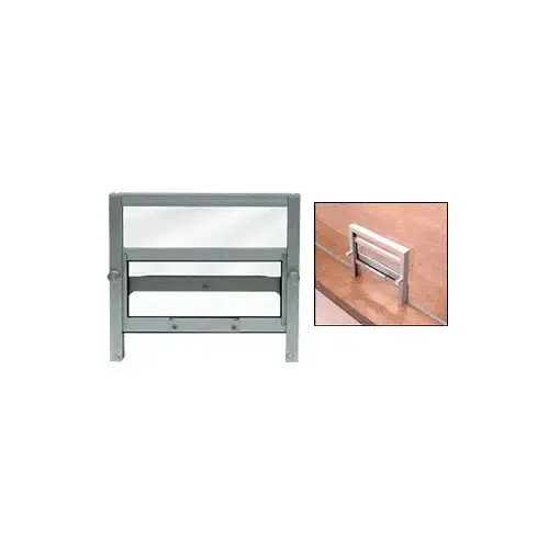 Satin Anodized Custom Size Vertical Sliding Ticket Window