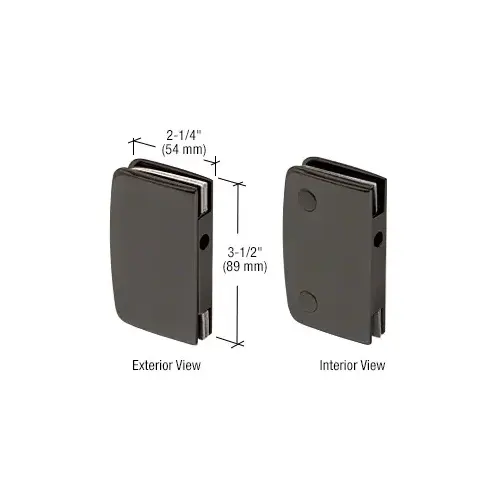 CRL 701C0RB Oil Rubbed Bronze Glass Swinging Door Lock Receiver for 700C0RB